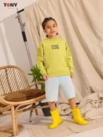 ⁦تيشيرت صيفي للأولاد من القطن برسومات باريسية برقبة دائرية: 3 تصاميم مرحة⁩ - الصورة ⁦2⁩