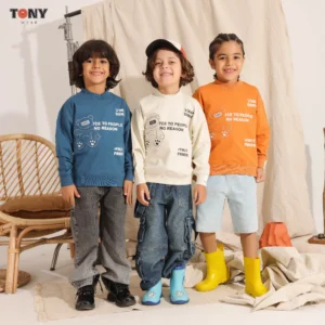 تيشيرت صيفي قطني للأولاد من ماركة 