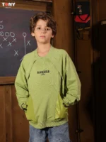 ⁦Boys Summer Cotton Barcode Crewneck: 3 Tech Styles⁩ - الصورة ⁦2⁩