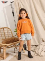 ⁦Little Girls Summer Cotton Heart Crewneck: 3 Sweet Styles⁩ - الصورة ⁦3⁩