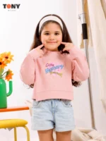 ⁦Little Girls Medical Cotton Heart Crewneck: 3 Cute Styles | T14019⁩ - الصورة ⁦2⁩